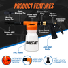 Image of Car Wash Foam Gun + Free Microfiber Wash Mitt (Choose Orange, Blue or Black)