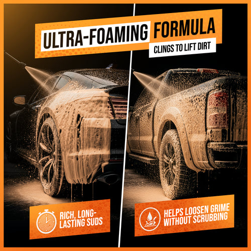 16oz Orange Foam Car Wash Soap